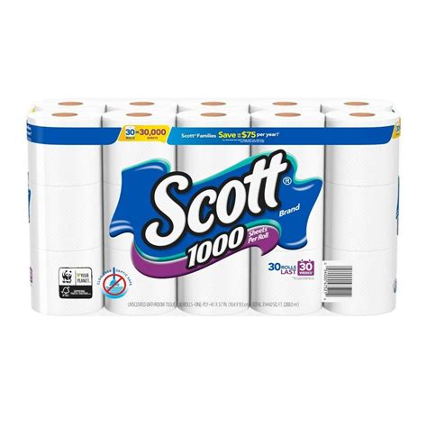 Scott 1000 Toilet Paper 30 Rolls 30000 Sheets 54000474927 Ebay