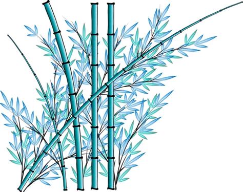 Dessin Vectoriel Bambou Icône Conception Fond Image Vectorielle Par