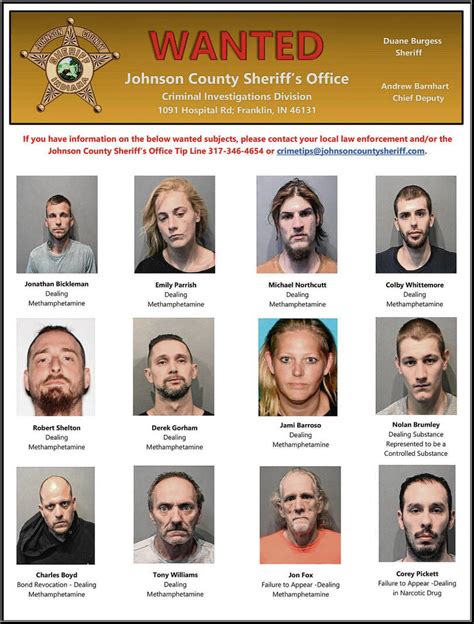 Johnson County Sheriffs Office Issues Wanted Poster Daily Journal