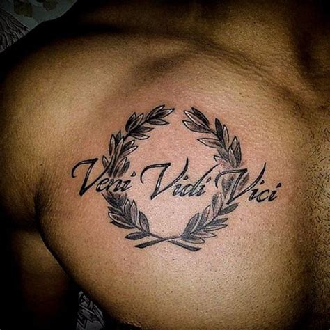 It's no surprise that you'll see this phrase tattooed on men and. Tattoo designs men image by Piercing Models on Veni Vidi ...