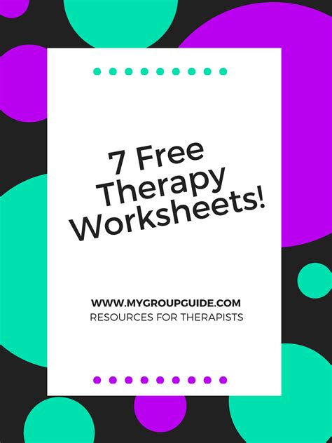 Mental health apps can be effective in making therapy more accessible, efficient, and portable. Free Therapy Worksheets | Therapy worksheets, Coping ...