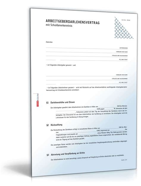 Free downloadable pdfs are ideal for training grammar skills, vocabulary and reading comprehension for students who prefer paper textbooks when however, many of the free pdfs for german learners that you can find on the net must be used in conjunction with a video or an audio course that. Arbeitgeberdarlehensvertrag mit Schuldanerkenntnis | Muster zum Download