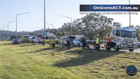 Two Police Officers Transported To Hospital Following Crash On Majura