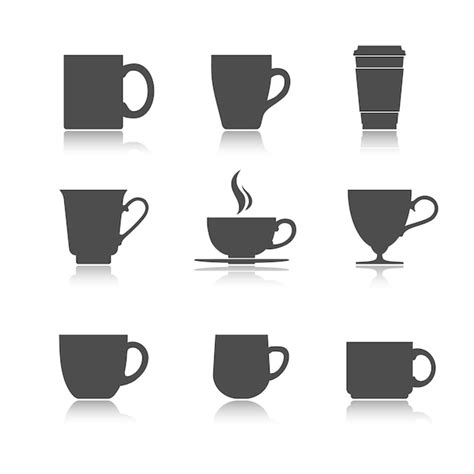 Premium Vector Tea And Coffee Cup Set Vector Illustration