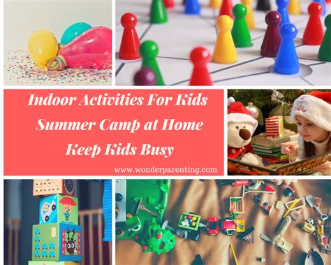 At summer camp, the kids i shared a bunk with were central to the camp experience. Indoor Activities For Kids | Summer Camp at Home | Keep ...