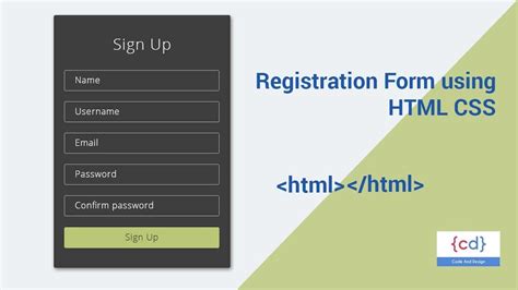 Form Using Html And Css