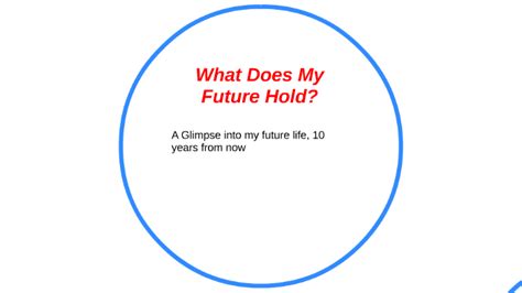 What Does My Future Hold By Craig Riegling