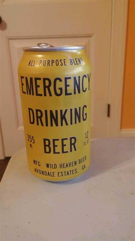 Beer Review Emergency Drinking Beer