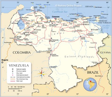 Detailed Map Of Venezuela Nations Online Project