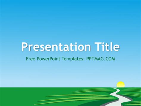 Free River Powerpoint Template Pptmag