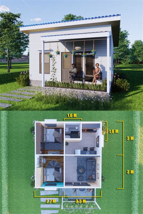 Small House 6 X 6 Meters 36 Sqm Artofit