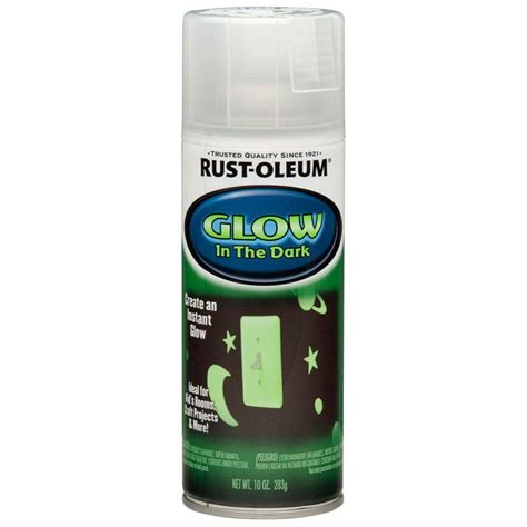 Safety is guaranteed regardless of the application or where you want to paint. Rust-Oleum Specialty 10 oz. Glow in the Dark Spray-267026 - The Home Depot