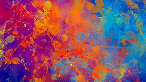 Colorful Paint Splash Abstract 4k Abstract Hd Desktop Wallpaper