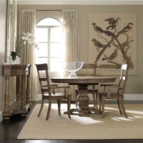 Classical style guy chaddock round table leaves around periphery round table for dining room applications. Hooker Furniture Sorella Round Pedestal Dining Table with ...