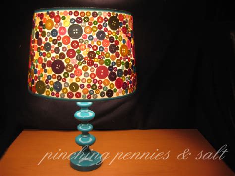 Button Lampshade Repurpose Lamp From Former Room And Paint The Lamp