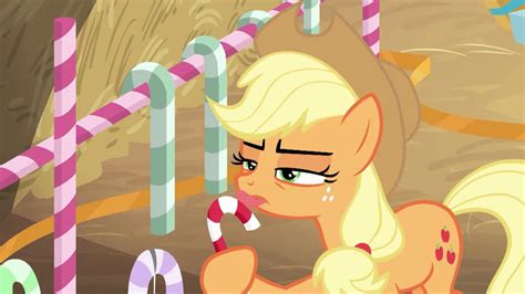 1901528 Animated Applejack Best T Ever Candy Candy Cane Cute Food  Hearth S