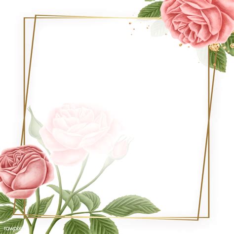 Floral Gold Frame Png Royalty Free Stock Transparent Png 2221554