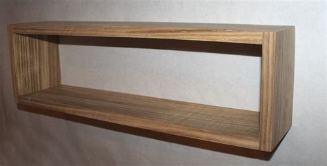 Solid Real Wood Floating Rectangular Box Cd Shelf 25 X Etsy