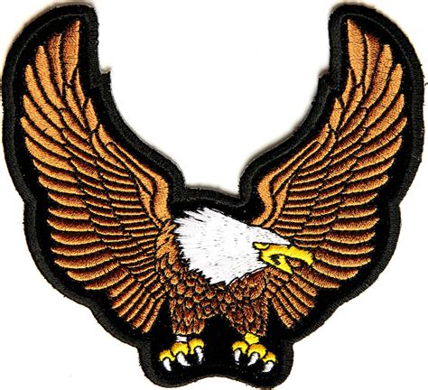 Brown Upwing Eagle Small Patch Eagle Patches Thecheapplace