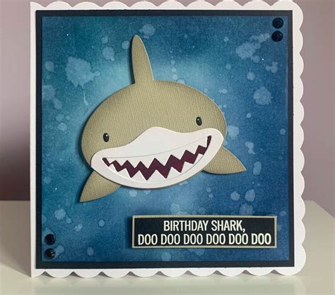 Shark Birthday Card Can Be Personalised Sweet Carolines Cards And Ts