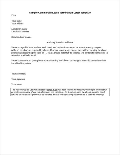 Free 5 What To Include In A Commercial Lease Termination Letter Tips