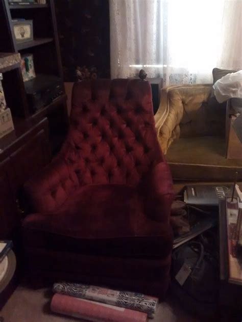 We have everything you are looking for! Burgundy Velvet Chair Set antique appraisal | InstAppraisal