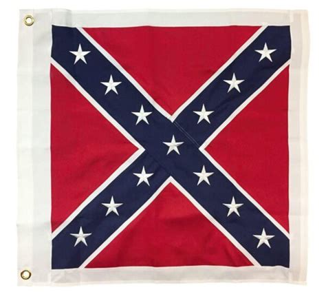 Square Confederate Battle Flag 32″x32″ 2 Ply Polyester I Americas Flags