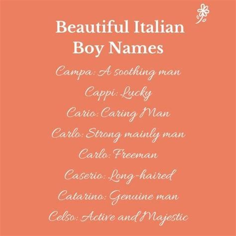 Unique Italian Baby Boy Names And Meanings Fatiniyusoff