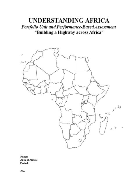 Africa Highway Project 2 Pdf Africa Cartography