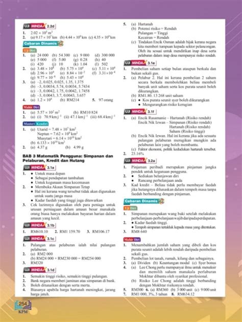 Matematik Tingkatan 3 Bab 1 Jawapan Uji Minda 1.2e  malaowesx