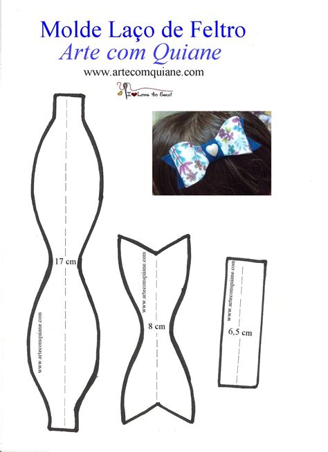Laço de EVA Moldes Grátis Como Fazer e 56 Modelos Criativos e Lindos