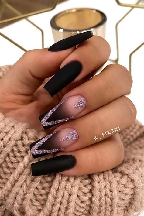 23 Black Acrylic Nails You Need To Try Immediately Stayglam