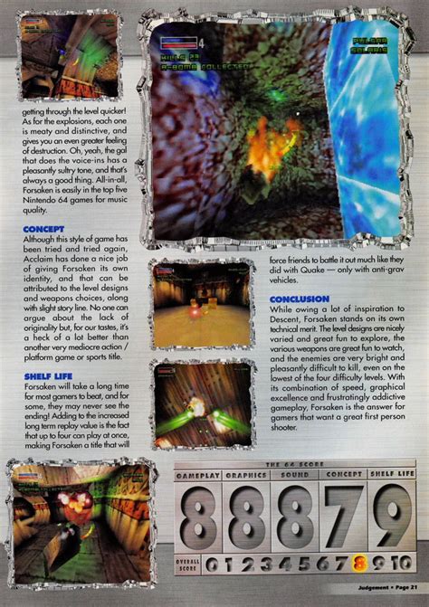 Scan Of The Review Of Forsaken Published In The Magazine Q64 2 Page 4