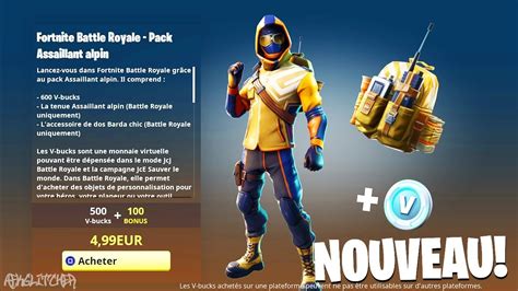 Nouveau Starter Pack Assaillant Alpin 600 V Bucks Summit Striker