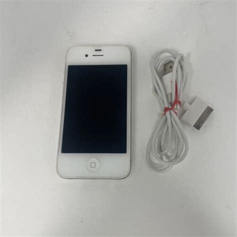 Apple Iphone 4s Model A1349 Emc 2422 White 8gb Used In Good Condition