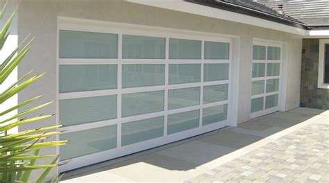 Aluminum Frosted Glass Garage Doors Glass Designs