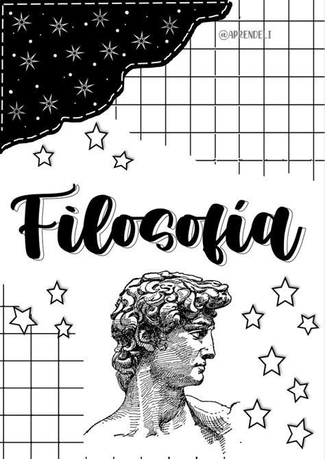 Portada digital imprimible filosofía #portadasbonitas #portadas #