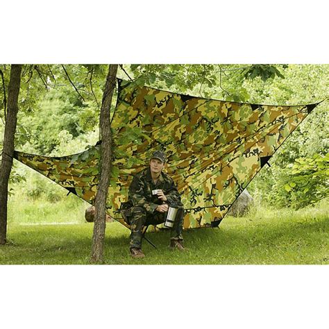 Guide Gear Tarp Woodland Camo 76695 Backpacking Tents At Sportsman