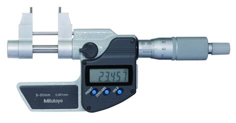 Mitutoyo Digital Inside Micrometer 5 30mm 345 250 30 Penn Tool Co