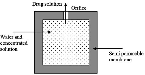 Schematic View Of An Osmotic Drug Delivery System Redrawn From 1