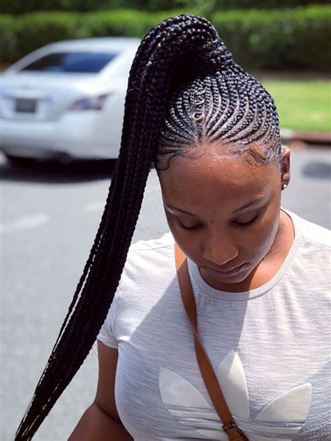 30 Cornrow Ponytail Hairstyles Cute Cornrow Ponytail Cornrow