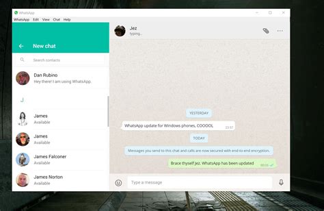 whatsapp just launched a desktop client alongside ui tweaks for its windows phone versions