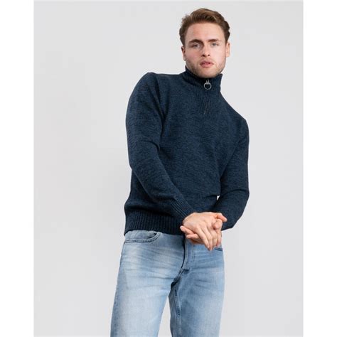 Barbour Essential Lambswool Half Zip Jumper Mens From Cho Fashion And