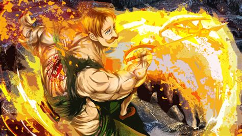 Fire Around Escanor 4k Hd The Seven Deadly Sins Wallpapers Hd