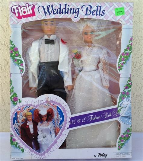 Totsy Flair Bride Groom Doll Set Wedding Bells Rare Vintage 1112 Wa 1980 S Prop 25567011122