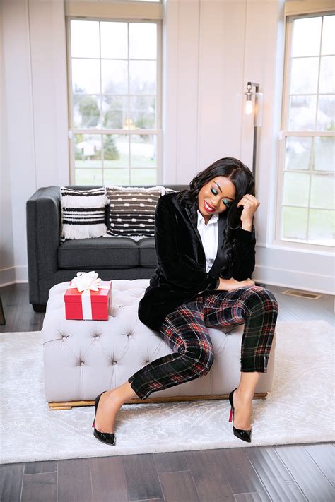Holiday Style In Plaid And Velvet Jadore Fashion