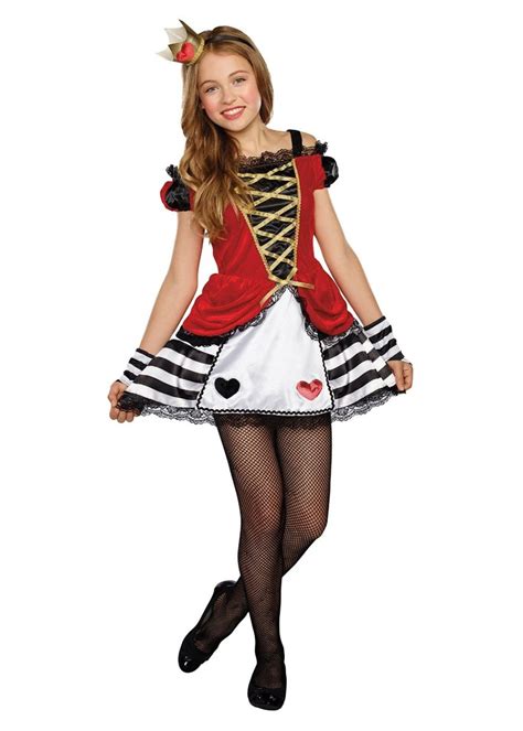 Queen Of Heart Tween Girls Costume Disney Costumes