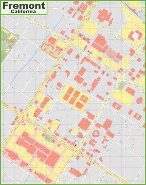 Fremont downtown map