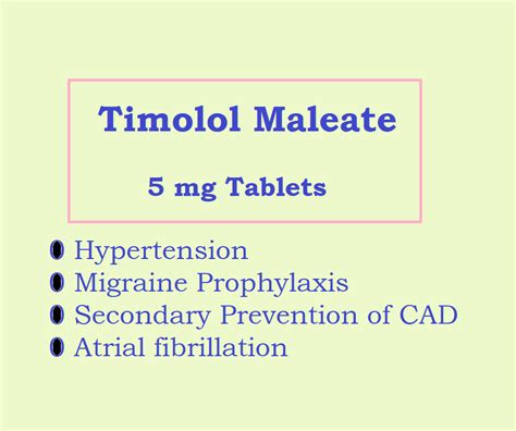 Timolol Systemic Uses Dosage Moa Side Effects