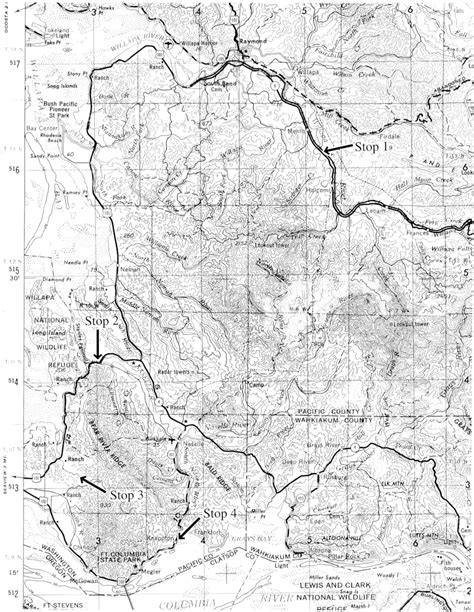 Index Map Of Southwestern Washington State Base Map Us Geological
